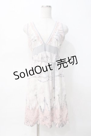 画像: OZZ ANGELO / 鍵チェーン柄ワンピース  オフ Y-25-07-31-062-OO-OP-SZ-ZY