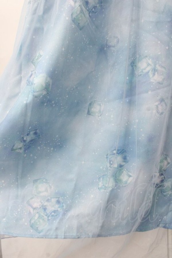 画像4: axes femme / ソーダ柄シャツワンピース Ｍ サックス Y-25-07-31-063-AX-OP-SZ-ZY (4)