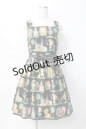 画像: Jane Marple / Puss in Bootsのスクエアドレス M 黒 Y-25-07-31-069-JM-OP-SZ-ZY