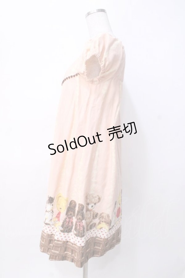 画像2: Emily Temple cute / チョコ＆ぬいぐるみワンピース  ピンク Y-25-07-31-078-ET-OP-SZ-ZY (2)