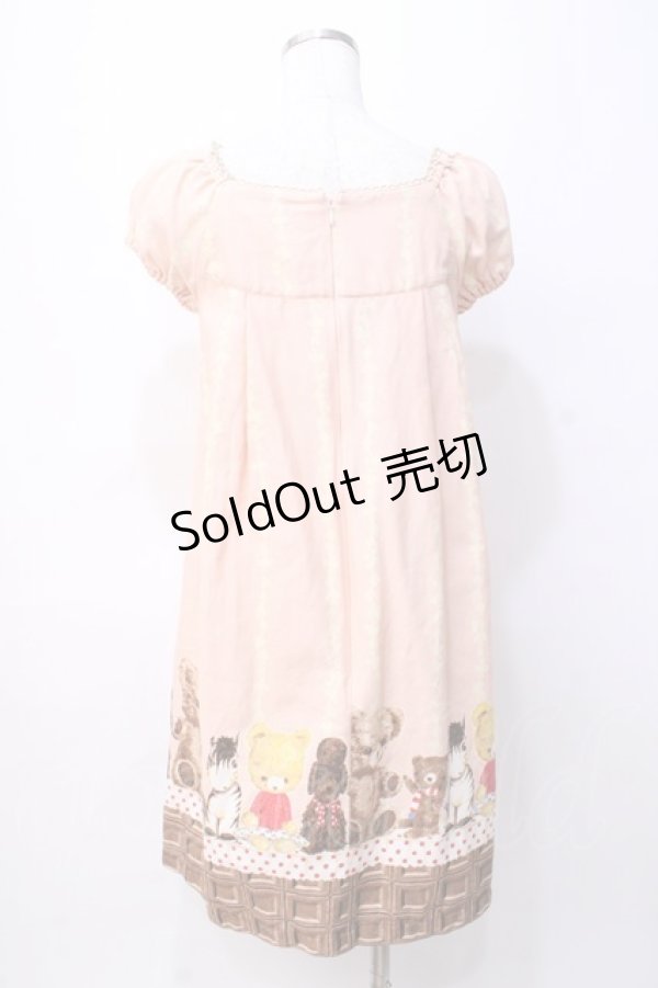 画像3: Emily Temple cute / チョコ＆ぬいぐるみワンピース  ピンク Y-25-07-31-078-ET-OP-SZ-ZY (3)