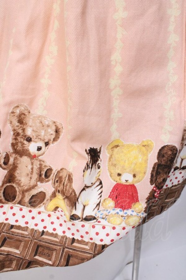 画像4: Emily Temple cute / チョコ＆ぬいぐるみワンピース  ピンク Y-25-07-31-078-ET-OP-SZ-ZY (4)