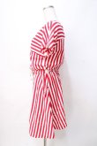 画像2: Katie / ICECREAM BORDER one-piece F レッド Y-25-07-31-084-LO-OP-SZ-ZY (2)