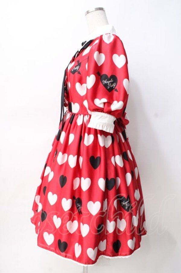 画像2: Angelic Pretty / Dolly Heartワンピース  赤 Y-25-07-31-088-AP-OP-SZ-ZY (2)