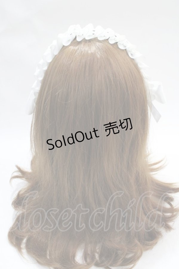 画像3: MIHO MATSUDA / ハートレースヘッドドレス（カメオ小）  黒×白 Y-25-07-31-012-GO-AC-SZ-ZY (3)