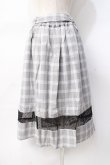画像3: axes femme POETIQUE / スリットデザインチェックスカート  グレー Y-25-07-31-094-AX-SK-SZ-ZY (3)