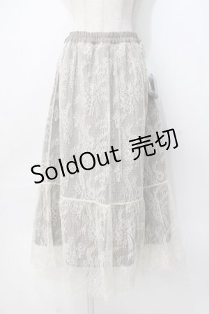 画像: axes femme / リバーシブルレーススカート  生成り Y-25-07-31-101-AX-SK-SZ-ZY