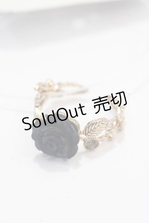 画像: axes femme / FAVミニローズリング  黒 Y-25-07-31-002-AX-AC-SZ-ZY