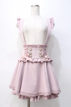 画像: LIZ LISA / レースアップサスペンダー付スカパン 0 ピンク Y-25-07-31-112-LO-PA-SZ-ZY