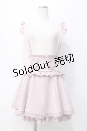 画像: LIZ LISA / レースアップサスペンダー付スカパン 0 ピンク Y-25-07-31-112-LO-PA-SZ-ZY