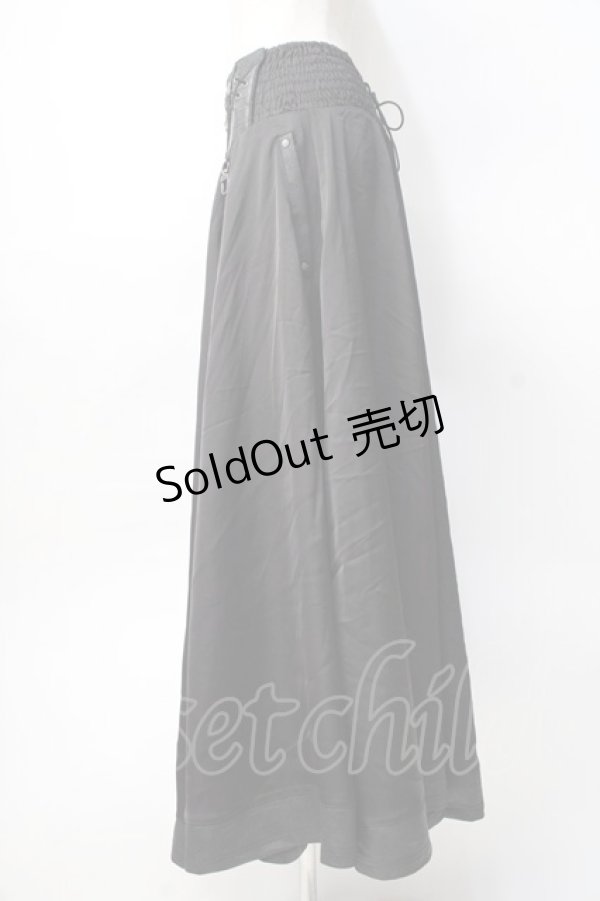 画像2: Ozz Croce / コルセットデザインロングスカート  黒 Y-25-07-31-113-OO-SK-AS-ZS (2)