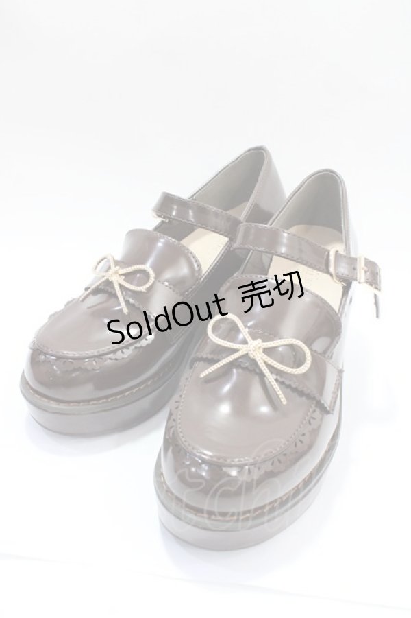 画像1: axes femme POETIQUE / ローファーパンプス ｍ 茶 Y-25-07-31-022-AX-SH-SZ-ZT0810Y (1)