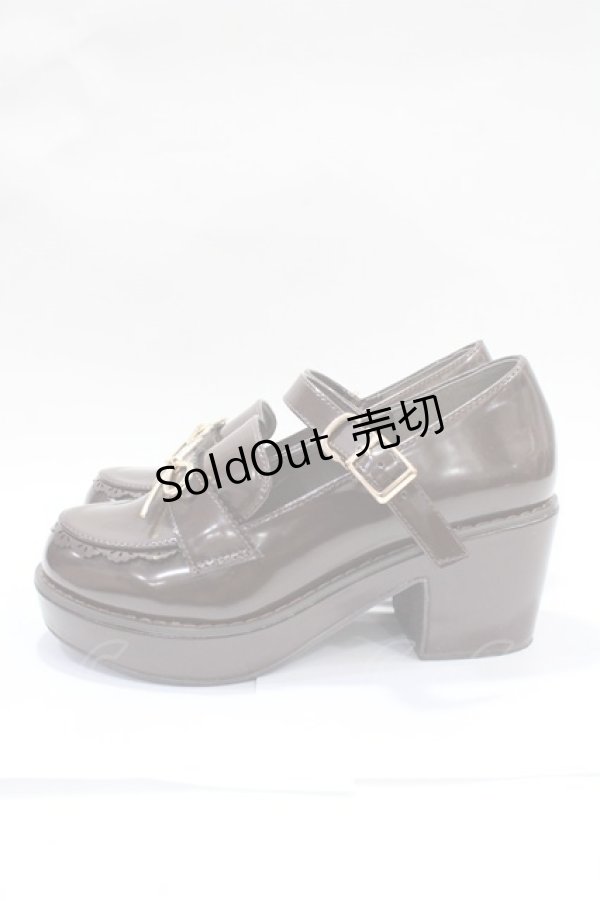 画像2: axes femme POETIQUE / ローファーパンプス ｍ 茶 Y-25-07-31-022-AX-SH-SZ-ZT0810Y (2)