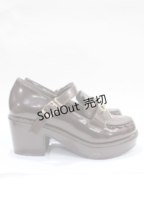 画像4: axes femme POETIQUE / ローファーパンプス ｍ 茶 Y-25-07-31-022-AX-SH-SZ-ZT0810Y (4)
