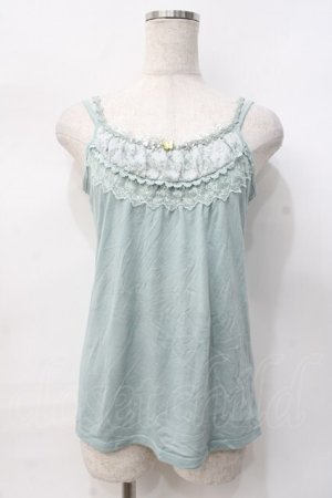 画像: axes femme / バタフライビーズキャミソール M ミント Y-25-07-31-024-AX-TO-SZ-ZY
