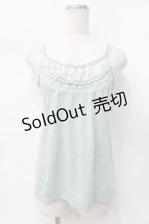 画像: axes femme / バタフライビーズキャミソール M ミント Y-25-07-31-024-AX-TO-SZ-ZY