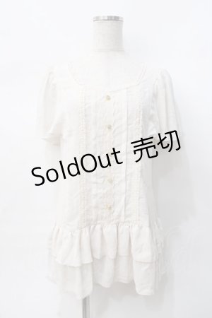 画像: axes femme / 裾フリルブラウス M 生成り Y-25-07-31-027-AX-BL-SZ-ZY
