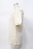 画像2: axes femme / レースパフスリーブTシャツ M 生成り Y-25-07-31-029-AX-TO-SZ-ZY (2)