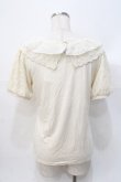 画像3: axes femme / レースパフスリーブTシャツ M 生成り Y-25-07-31-029-AX-TO-SZ-ZY (3)