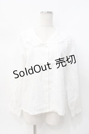 画像: axes femme POETIQUE / コットンレースブラウス  白 Y-25-07-31-030-AX-BL-SZ-ZY