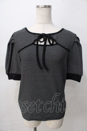 画像: axes femme / 2WAYボーダーリブプルオーバー   Y-25-08-02-038-AX-TO-SZ-ZY