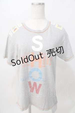 画像: PINK HOUSE / SHOW半袖カットソー  グレー Y-25-08-02-048-LO-TO-SZ-ZT1010Y
