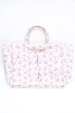 画像1: Maison de FLEUR / 撥水加工フラワープリントバッグインバッグ F ピンク Y-25-08-02-008-LO-BG-SZ-ZY (1)