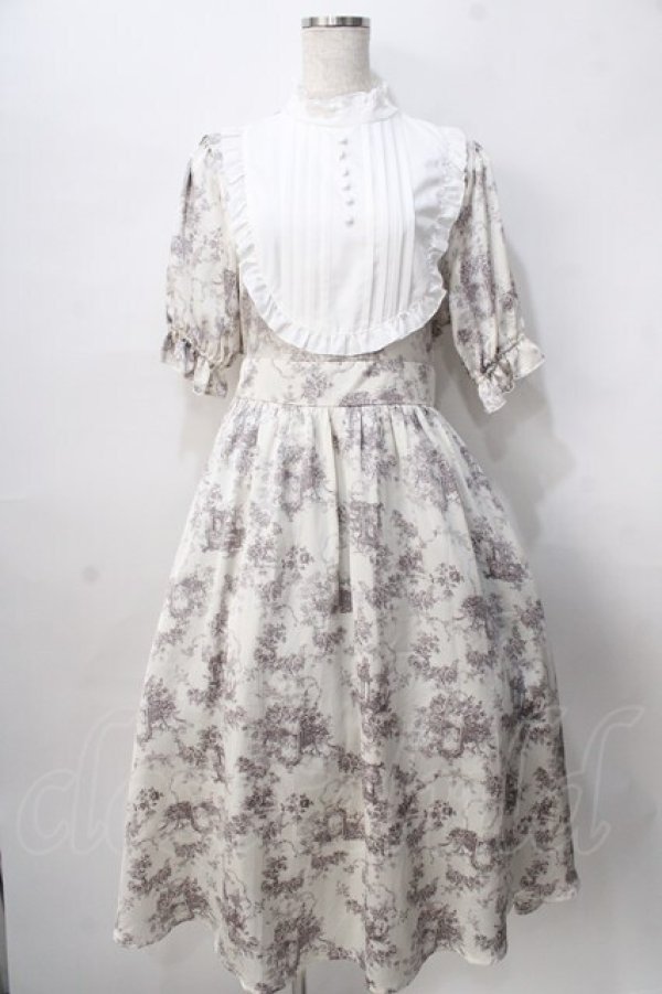 画像1: m petit by misako / TT*AMデシンヨークワンピース M 中白 Y-25-08-02-066-LO-OP-SZ-ZY (1)