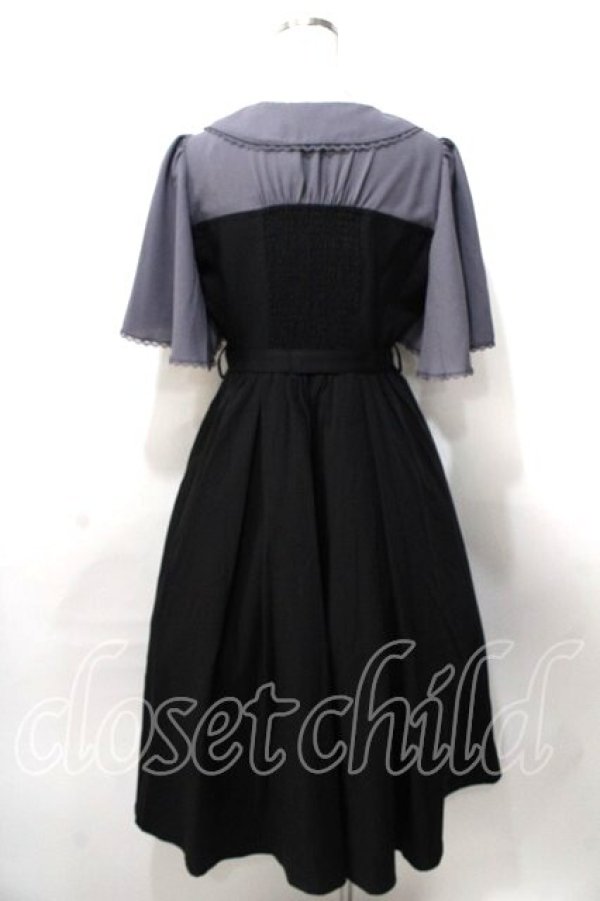 画像2: Amavel / Elegant Classical Ladyワンピース  黒 Y-25-08-02-071-CA-OP-SZ-ZY (2)