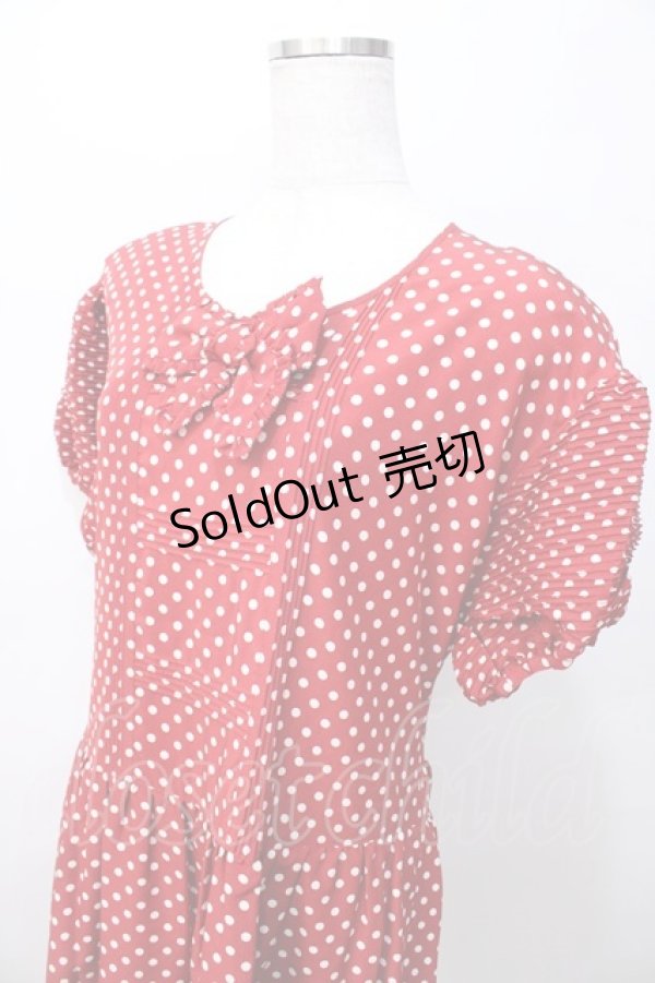 画像3: PINK HOUSE / ドットワンピース  赤 Y-25-08-02-083-LO-OP-SZ-ZT230 (3)