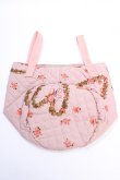 画像2: PINK HOUSE / ハートローズリースミニバケツ型バッグ  ピンク Y-25-08-02-010-LO-BG-SZ-ZY (2)
