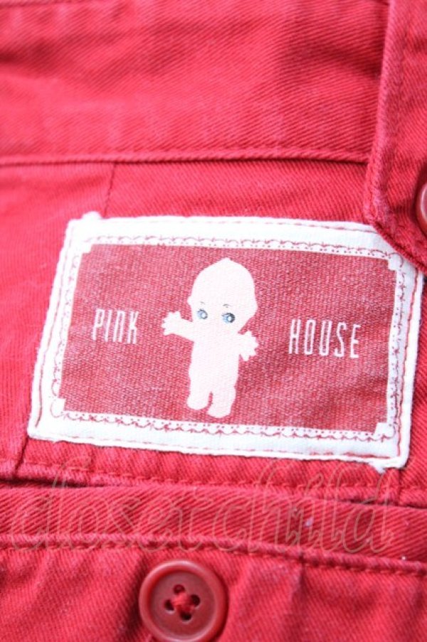 画像3: PINK HOUSE / キューピーワッペンハーフパンツ  赤 Y-25-08-02-088-LO-PA-SZ-ZY (3)