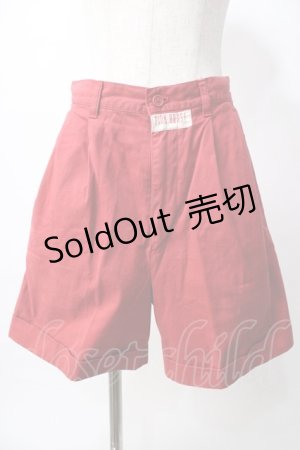 画像: PINK HOUSE / ロゴワッペンハーフパンツ  赤 Y-25-08-02-089-LO-PA-SZ-ZY