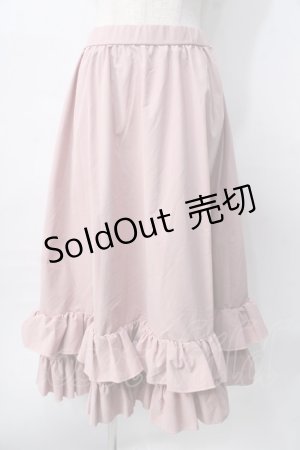 画像: FLC / 皆方由衣コラボティアードスカート S ピンク Y-25-08-02-108-LO-SK-SZ-ZY
