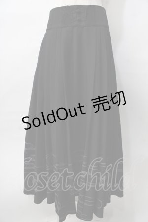 画像: Hoshibako Works / 繁花集スカート L 黒 Y-25-08-02-109-LO-SK-SZ-ZY