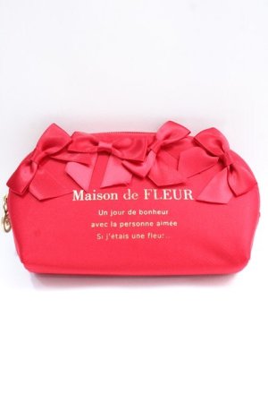 画像: Maison de FLEUR / ランダムリボンメガネケース  レッド Y-25-08-02-003-LO-ZA-HR-ZY