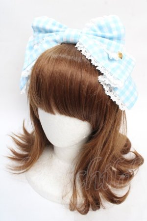 画像: Angelic Pretty / ハミングリボンカチューシャ  サックス Y-25-08-02-022-AP-AC-AS-ZY