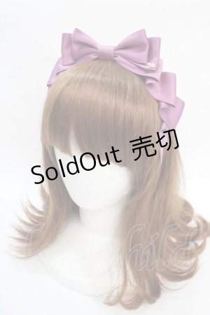 画像: Innocent World / プレーンタックリボンカチューシャ  ピンク Y-25-08-02-024-IW-AC-SZ-ZY