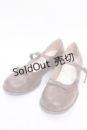 画像: m petit by misako / AMマイメロパンチングパンプス L 中茶 Y-25-08-02-031-LO-ZA-SZ-ZY