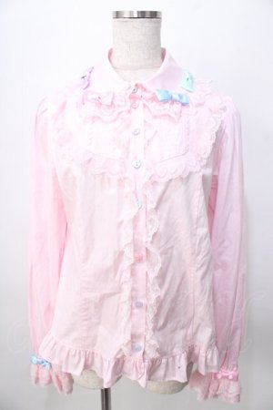 画像: Angelic Pretty / Sugar Heartsブラウス  ピンク Y-25-08-02-032-AP-BL-AS-ZY