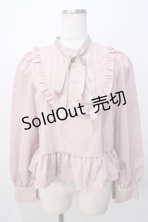 画像: FLC / 皆方由衣コラボペプラムブラウス S ピンク Y-25-08-02-033-LO-BL-SZ-ZY