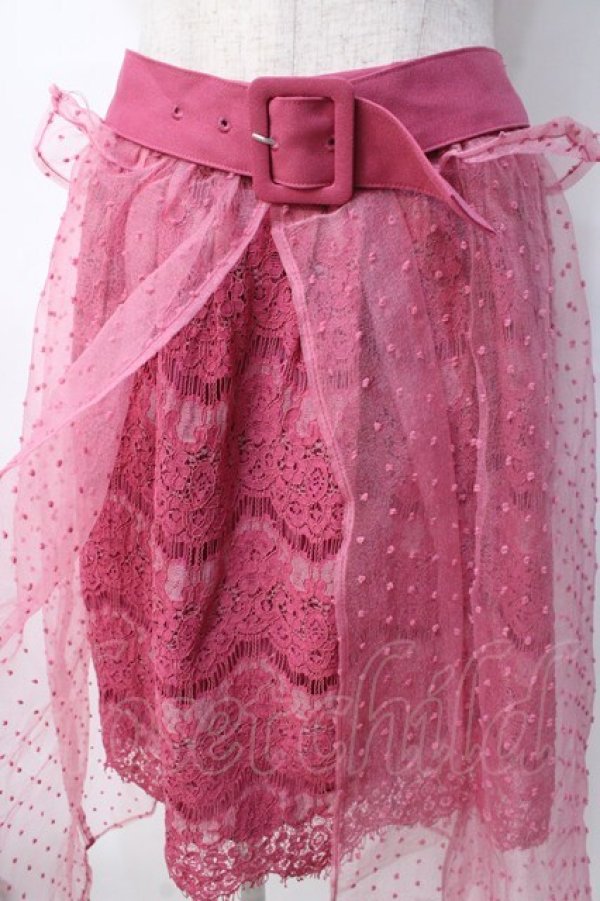 画像4: LIZ LISA / シアードットスカート 0 ピンク Y-25-08-07-030-LO-SK-SZ-ZT025 (4)