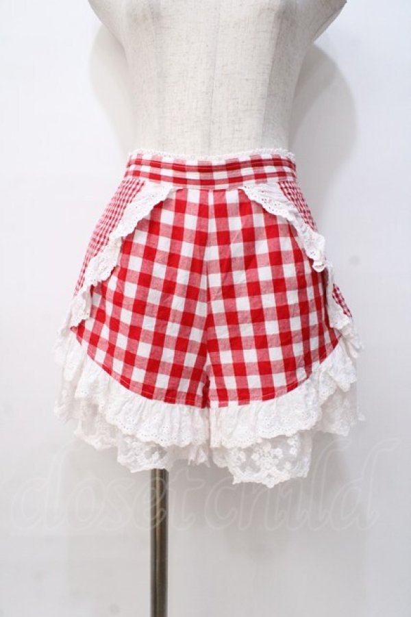 画像1: LIZ LISA / ギンガムスカパン 0 アカ Y-25-08-07-031-LO-PA-SZ-ZT042 (1)