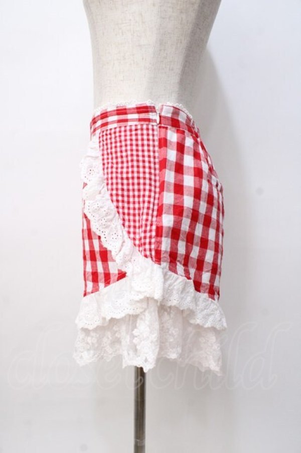 画像2: LIZ LISA / ギンガムスカパン 0 アカ Y-25-08-07-031-LO-PA-SZ-ZT042 (2)