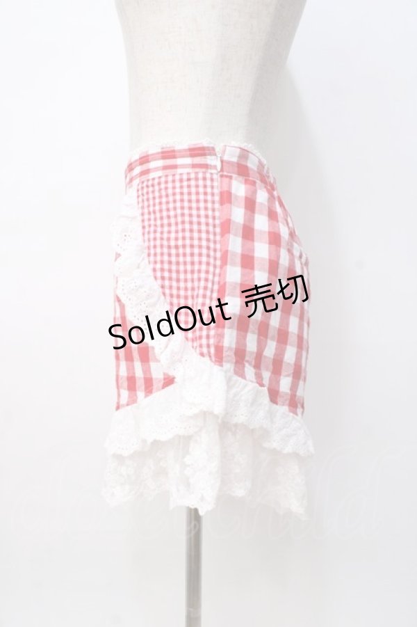 画像2: LIZ LISA / ギンガムスカパン 0 アカ Y-25-08-07-031-LO-PA-SZ-ZT042 (2)