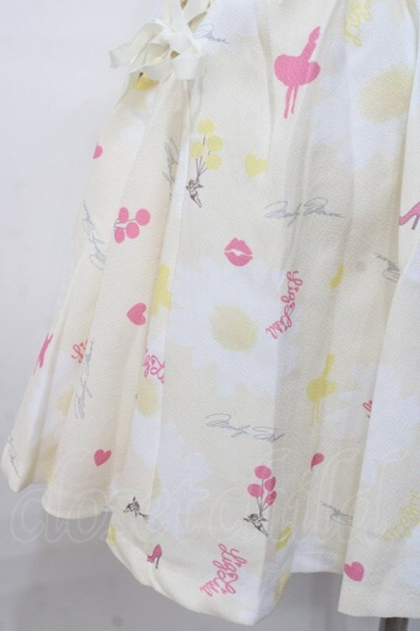 画像4: LIZ LISA / マリリンモンロースカート 0 イエロー Y-25-08-07-036-LO-SK-SZ-ZI (4)