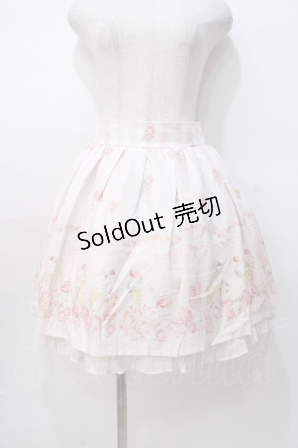 画像1: LIZ LISA / アイスクリーム柄スカート 0 ピンク Y-25-08-07-042-LO-SK-SZ-ZT063 (1)