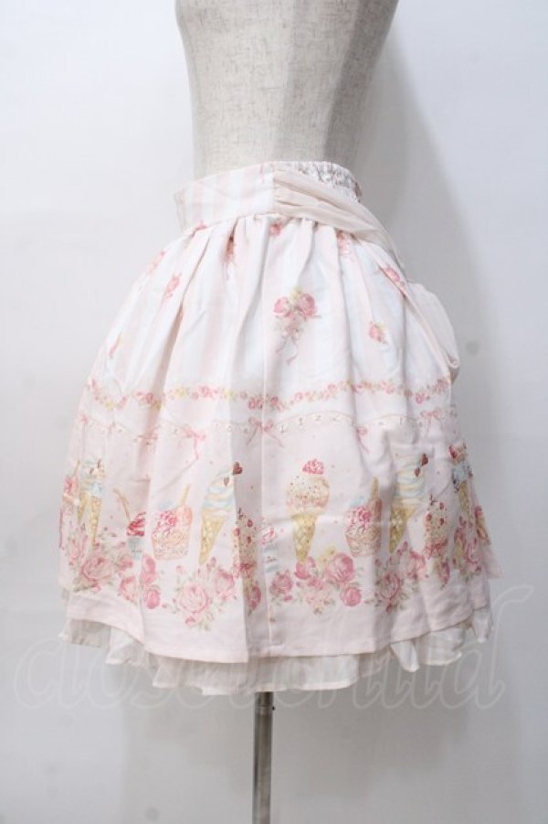 画像2: LIZ LISA / アイスクリーム柄スカート 0 ピンク Y-25-08-07-042-LO-SK-SZ-ZT063 (2)