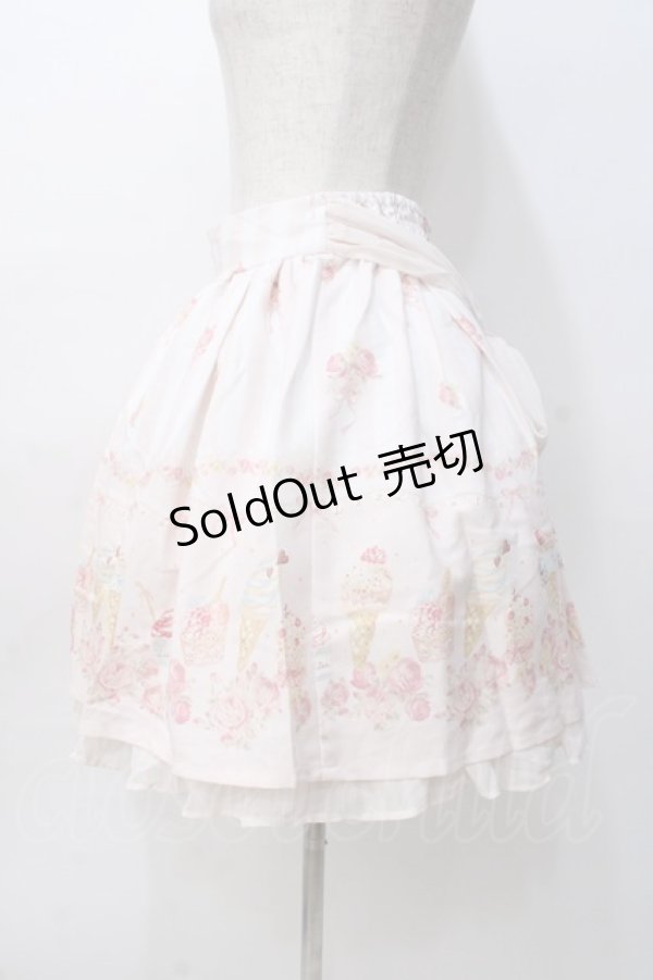 画像2: LIZ LISA / アイスクリーム柄スカート 0 ピンク Y-25-08-07-042-LO-SK-SZ-ZT063 (2)