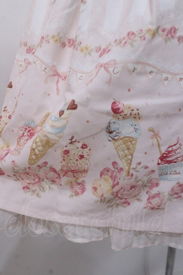 画像4: LIZ LISA / アイスクリーム柄スカート 0 ピンク Y-25-08-07-042-LO-SK-SZ-ZT063 (4)